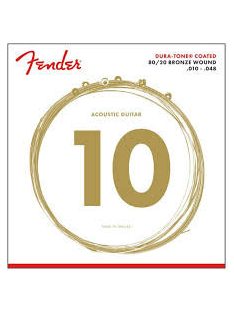   Fender 880 80/20 Dura-Tone Coated Acoustic Strings 10-48-bevonatos tartós húr!!!