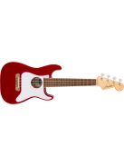 Fender Fullerton Strat Uke Koncert ukulele Candy Apple Red