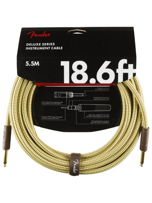 Fender Deluxe Series Instrument Cable 5,5 méter
