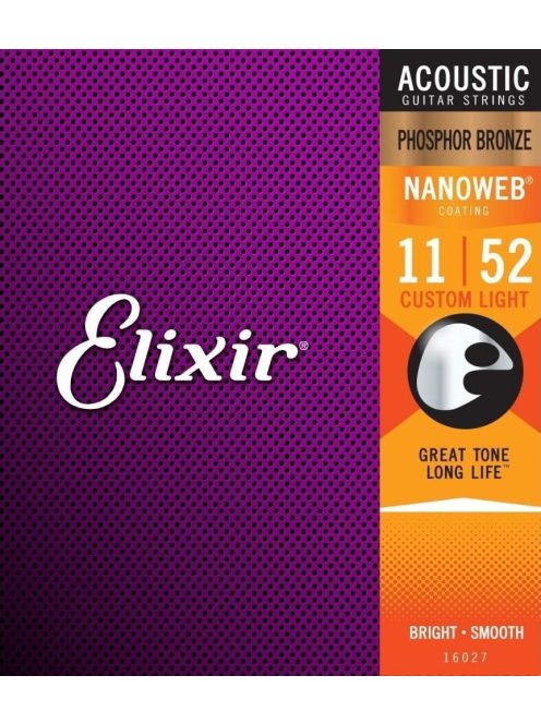 Elixir Phosphor Bronze NanoWeb (16027) 11-52 akusztikus húrkészlet