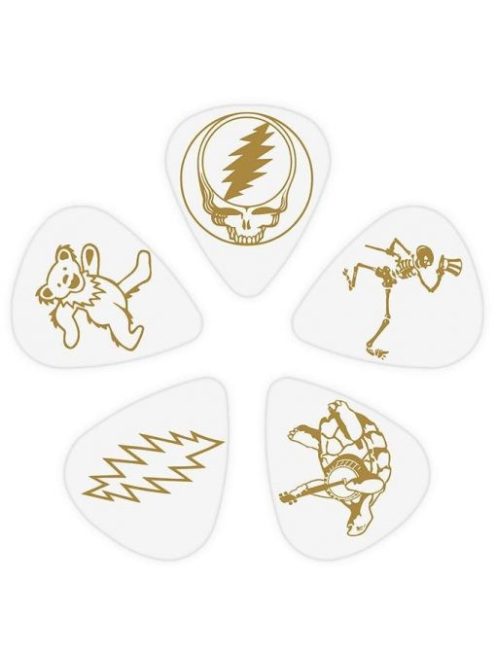D'Addario Grateful Dead Icons, White ˜Celluloid, Medium