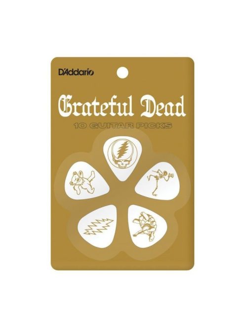 D'Addario Grateful Dead Icons, White ˜Celluloid, Medium