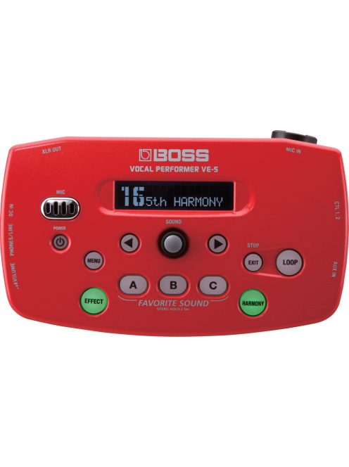 Boss VE 5 vokál processzor-piros