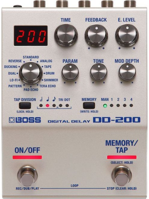 Boss DD-200 delay effelt pedál
