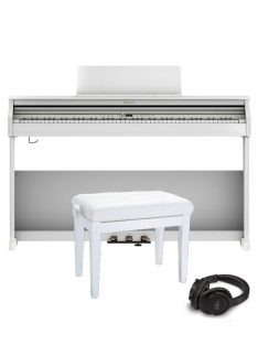   Roland RP701-WH zongora zongoraszékkel fejhallgatóval helyszíni üzembe helyezéssel