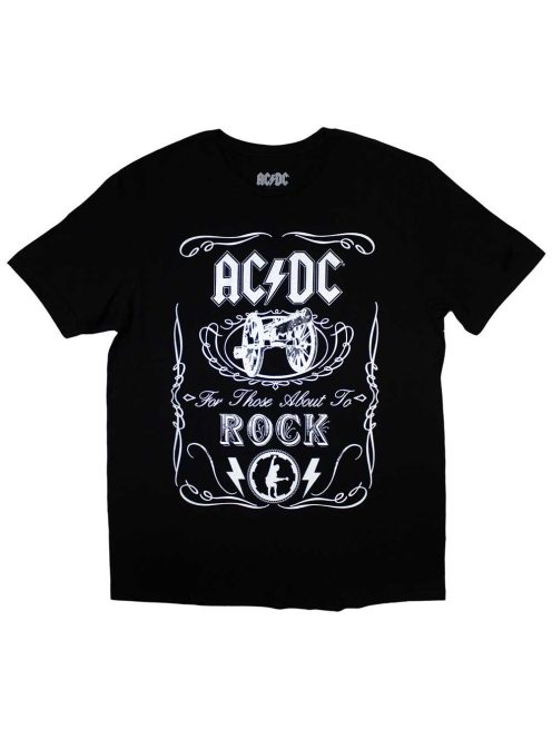 AC/DC Kids: Vintage Cannon Swig (Black) Unisex gyerek Póló