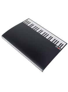   Kottatartó mappa 20 darab A4-es "bugyorral" kottalapok számára zongorabillentyű mintával