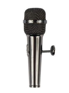   Fekete mikrofon alakú mágnes - 8,5 hosszú 2,5 cm átmérő