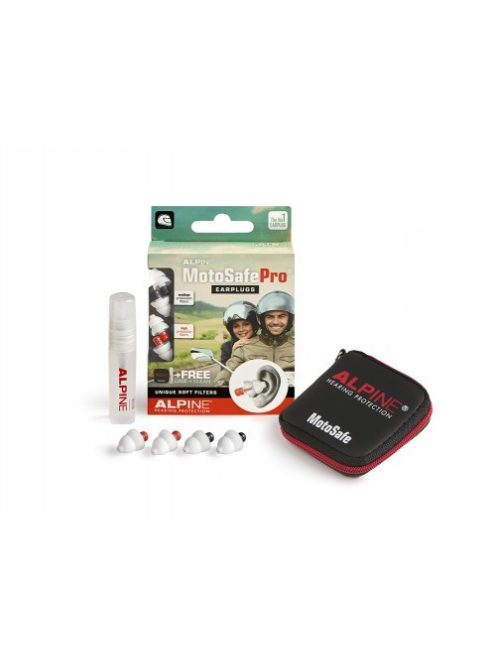 ALPIN MotoSafe PRO-füldugó -applikátorral, tárolóval (magas védelmi szint)
