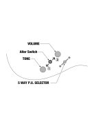 Ibanez AZ24047-BK 7-Húros Elektromos Gitár