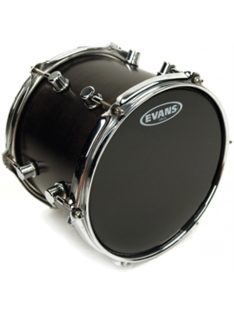 Evans tom ütőbőr 12"-os, kétrétegű - fekete