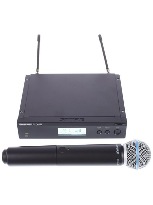 SHURE BLX Vokál szett, rack-vevő, kéziadó PG58 mikrofonfejjel