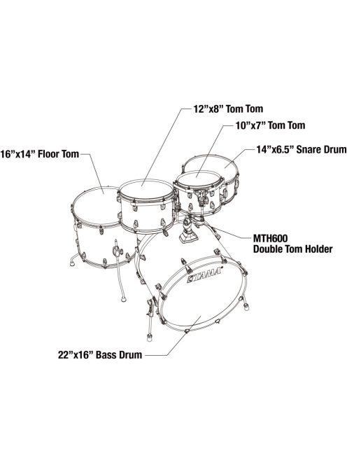 TAMA Superstar Classic Shell Kit 5pcs - Midnight Gold Dobfelszerelés