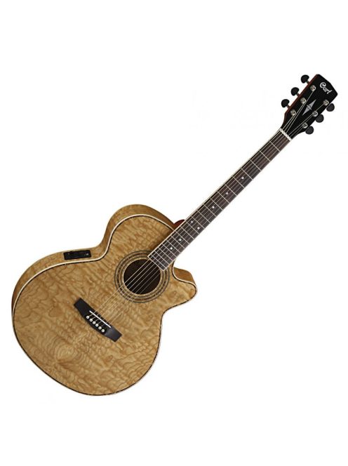 Cort akusztikus gitár EQ-val, Ash Burl, natúr