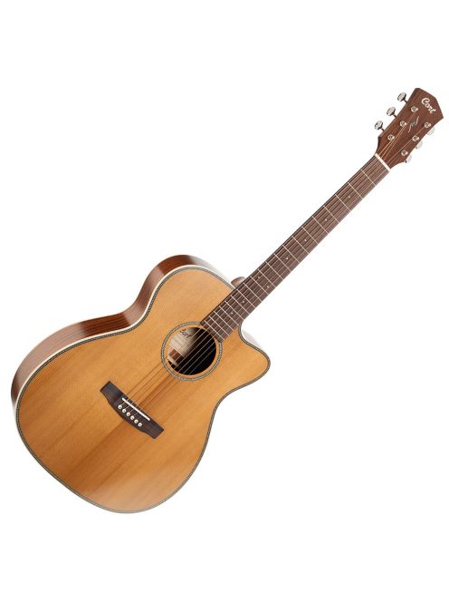 Cort akusztikus gitár Fishman elektronikával, középfényű natúr