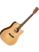 Cort akusztikus gitár elektronikával, cutaway, fényes natúr