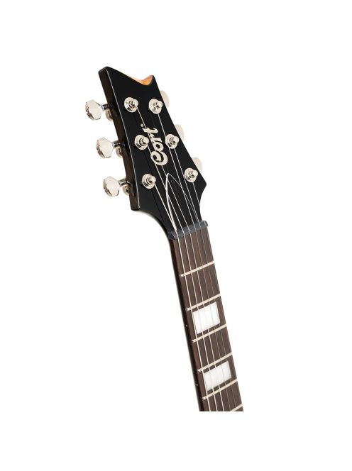 Cort elektromos gitár, áttetsző fekete burst