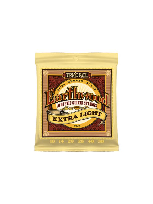 Ernie Ball Earthwood 80/20 bronze 010-050 - Extra light -készlet