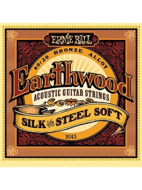 Ernie Ball Earthwood 80/20 bronze 011-052 - Silk & Steel Soft -készlet