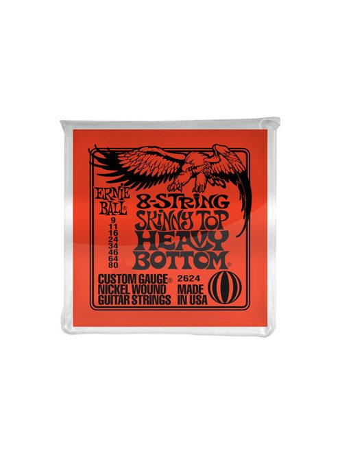 Ernie Ball Nickel Wound 8 String Slinky Skinny Top Heavy Bottom