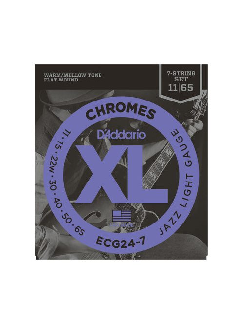 D'Addario chromes 011-065 Jazz Light 7 húros - készlet