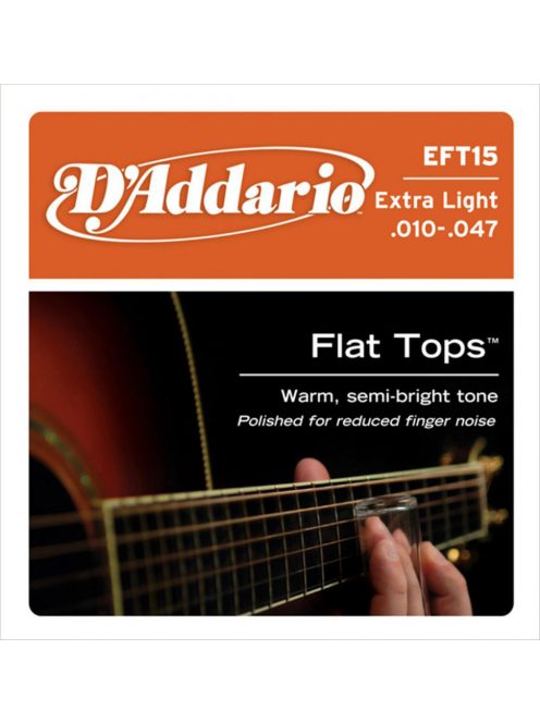 D'addario Flat Tops phosphore bronze 010-047 extra light