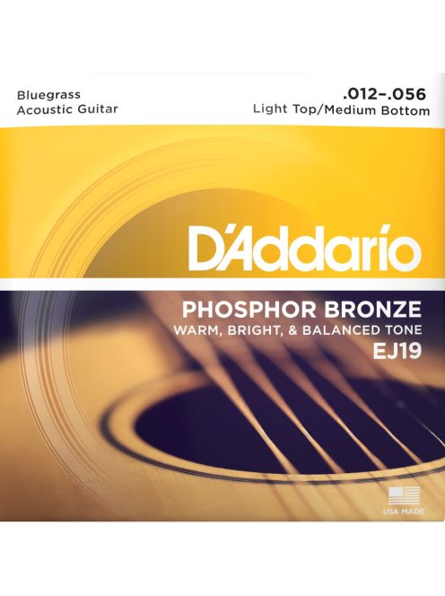 D'Addario phosphor bronze 012-056  bluegrass light top/medium bottom