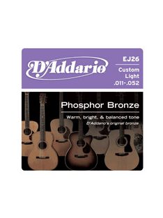   D'Addario phosphor bronze 011-052 - Custom light -készlet