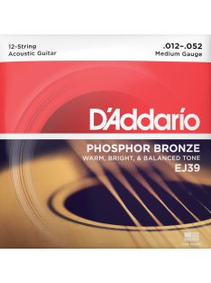 D'Addario phosphor bronze 012-052 - 12 húros készlet