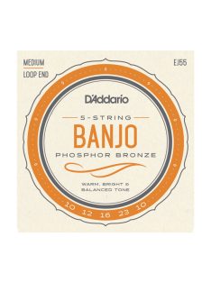 Daddario 5-String Banjo, Phosphor Bronze, Medium