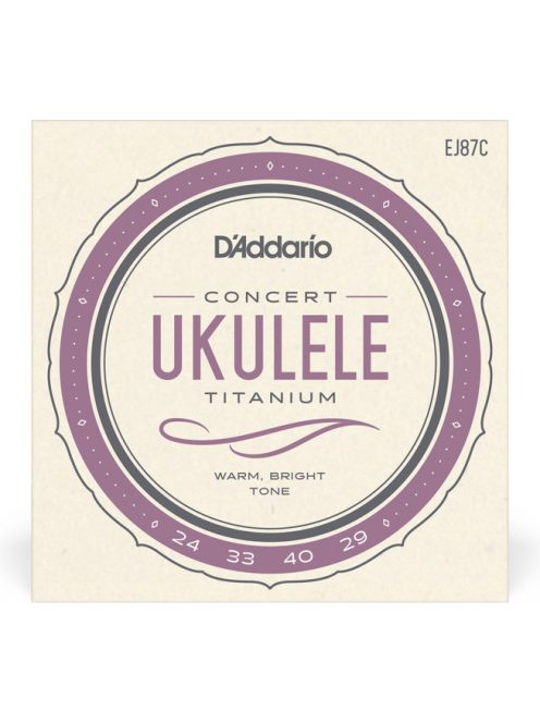 EJ87C Titanium Ukulele HÚRKÉSZLET, Concert