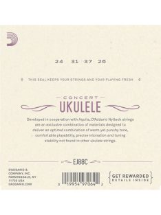 D'Addario EJ88C Nyltech Ukulele Concert