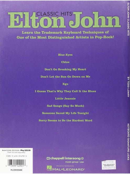 John, Elton: Classic Hits (Sign Licks)