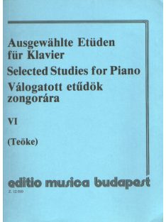   Korányiné Teőke Mariann:  Válogatott etüdök zongorára VI.