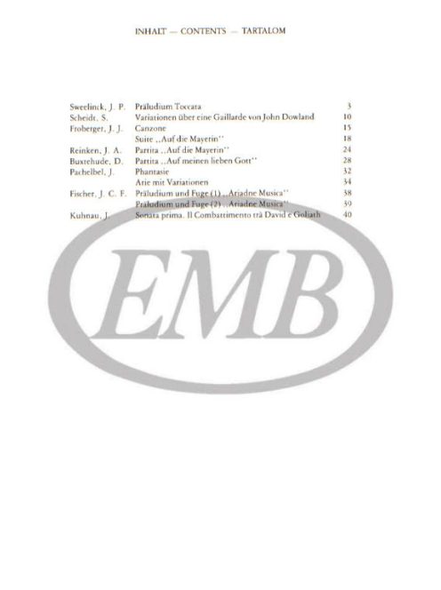 Hambalkó Edit:  Korai német zongoramuzsika-300 év zongoramuzsikája sorozat