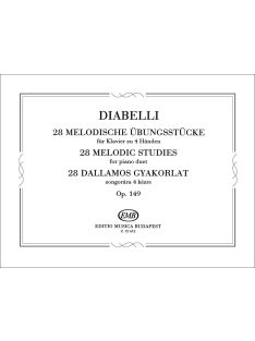 Anton Diabelli: 28 dallamos gyakorlat - négykezes Op.149