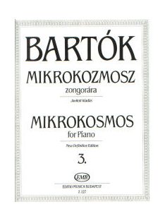   Bartók Béla:  Mikrokozmosz  zongorára 3 (csak az összevont 3-4 es érhető el 20084)