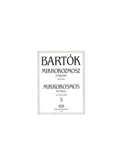 Bartók Béla:  Mikrokozmosz  zongorára 3 (csak az összevont 3-4 es érhető el 20084)