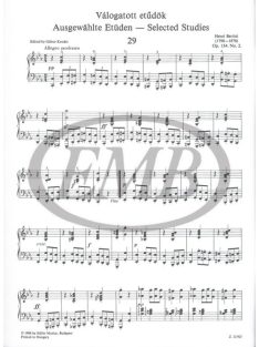 Bertini, Henri: Válogatott etűdök zongorára 2