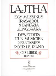   Lajtha László: Egy muzsikus írásaiból 9 fantázia zongorára