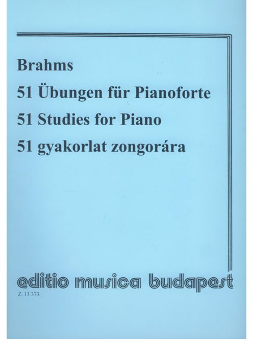 Johannes Brahms:  51 gyakorlat zongorára