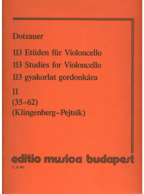 Justus Johann Friedrich Dotzauer:  113 gyakorlat -II