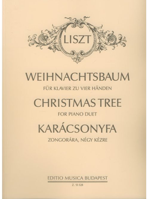 Liszt Ferenc: Karácsonyfa-zongorára- négy kézre