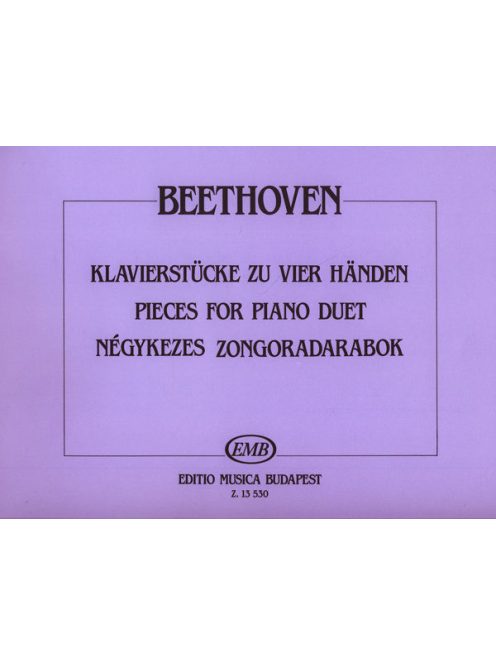 Ludwig van Beethoven:  Négykezes zongoradarabok