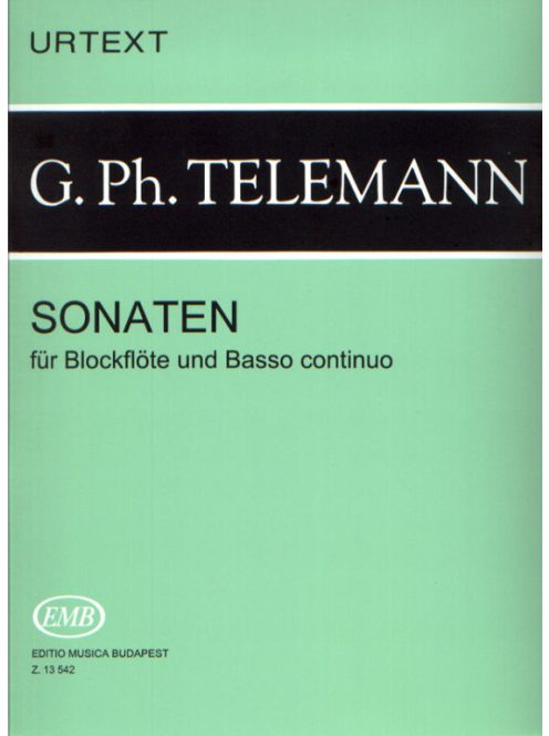 Georg Philipp Telemann:  Sonaten- fuvolára, zongorakísérettel