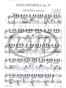 Isaac Albéniz:  Spanyol szvit zongorára Op.47