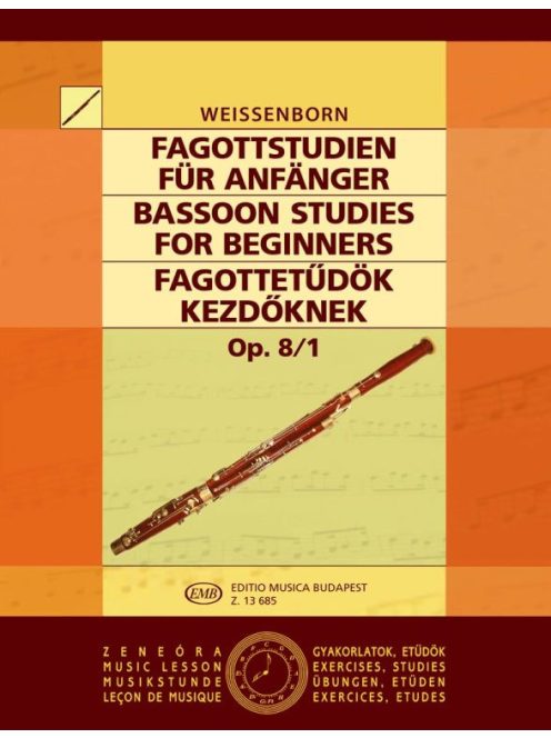 Julius Weissenborn:  Fagottetűdök kezdőknek 1. Op. 8/1