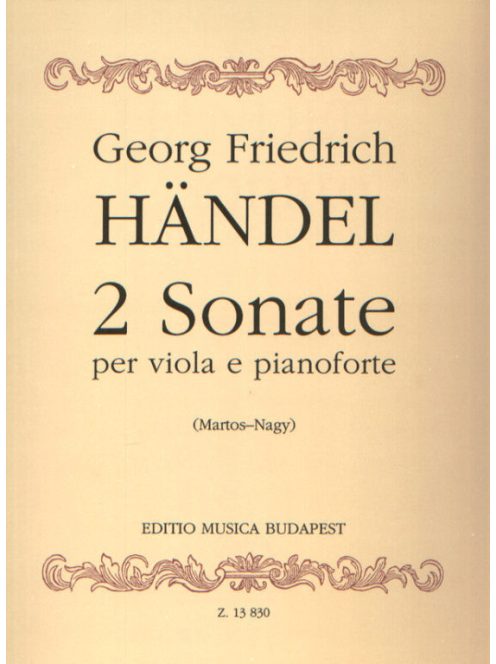 Georg Friedrich Händel:  2 sonate per viola e pianoforte