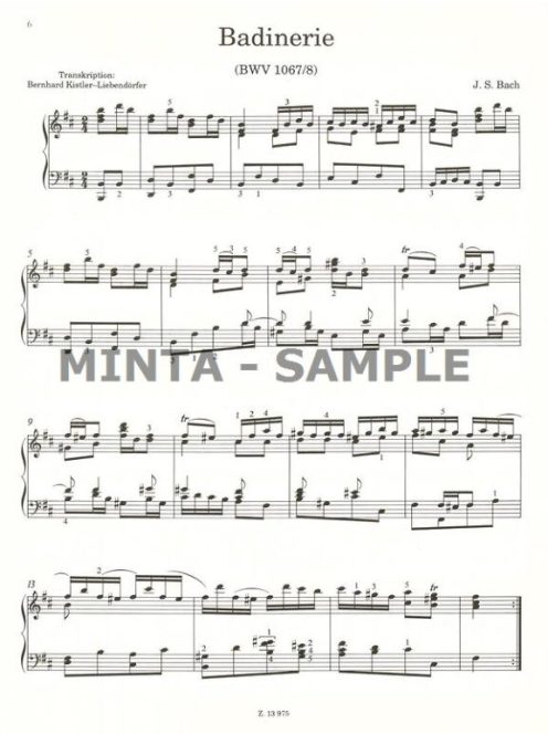 Bach, Johann Sebastian: 3 tétel a zenekari szvitekből