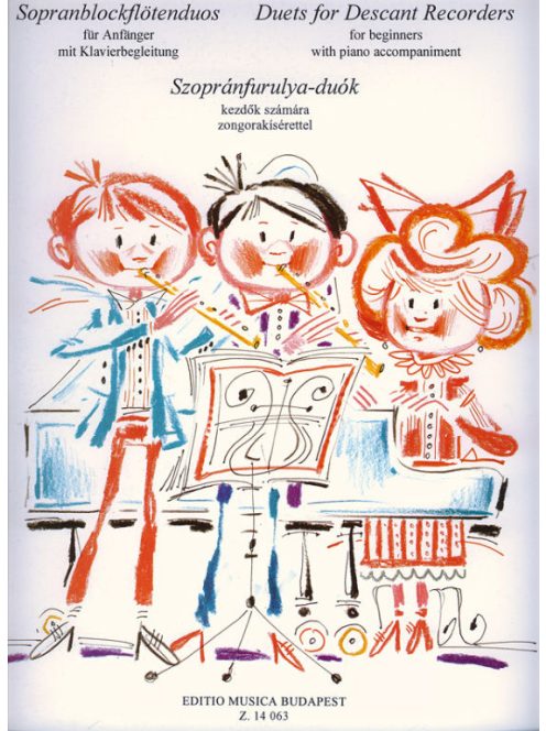 Malina János:  Szopránfurulya-duók kezdők számára zongorakísérettel